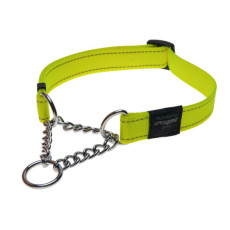Rogz Obedience Half-check Collar Yellow Color (Medium : 26-40cm)